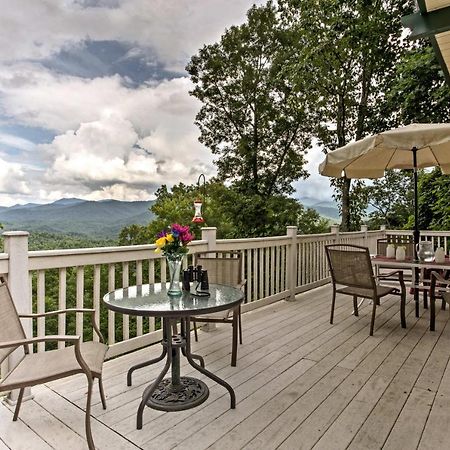 Secluded Mountain Home With Stunning Views And Deck! Bryson City Eksteriør bilde